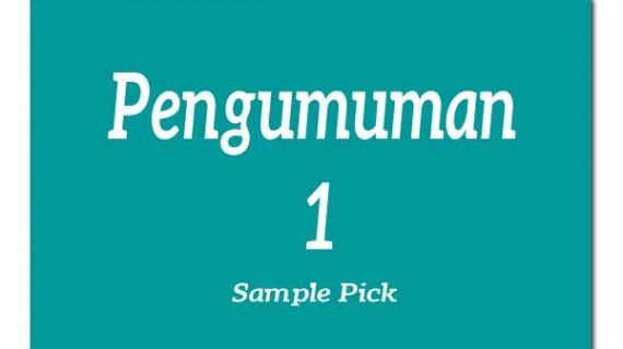 Pengumuman 1