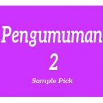 PENGUMUMAN 2