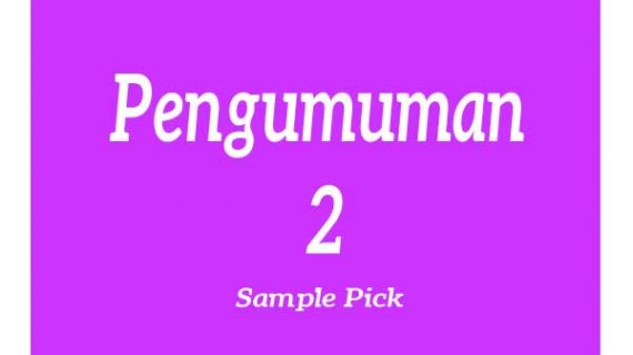 PENGUMUMAN 2