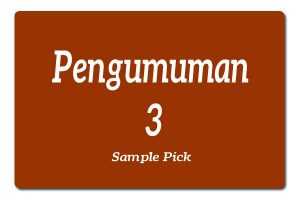 PENGUMUMAN 3