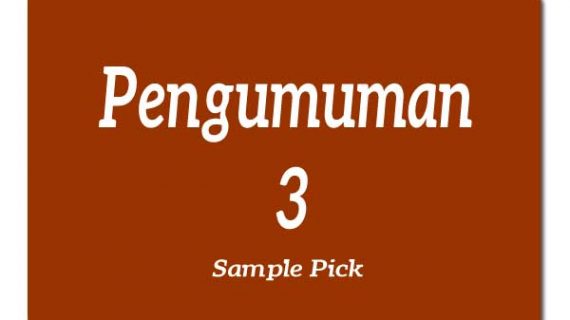 PENGUMUMAN 3